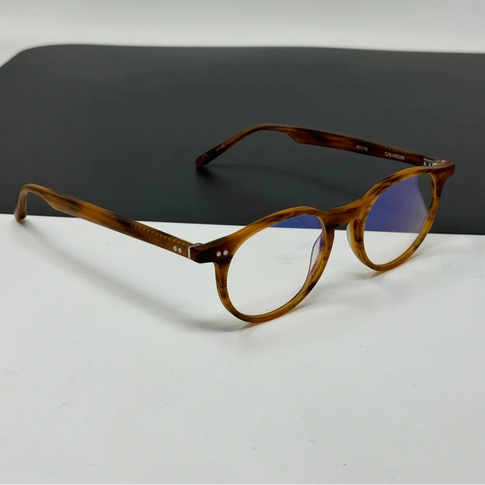KREWE Tortoiseshell Round Eyeglass Frames - Picture 2 of 11